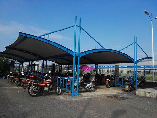 膜結(jié)構(gòu)自行車棚案例