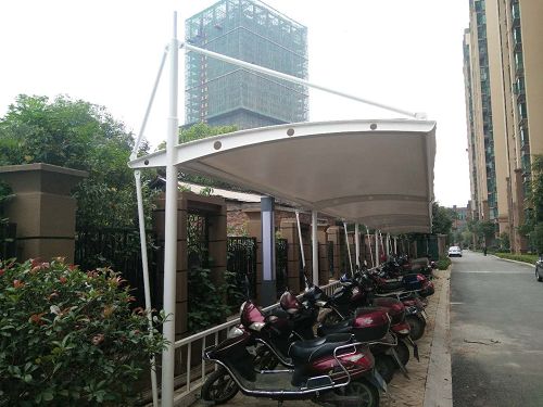 膜結(jié)構(gòu)自行車棚案例