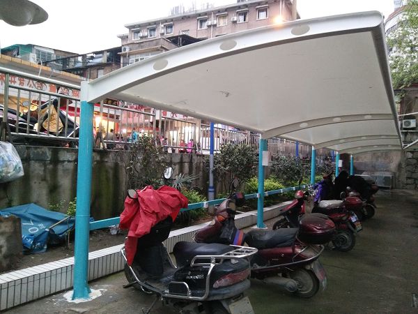 膜結(jié)構(gòu)自行車棚案例